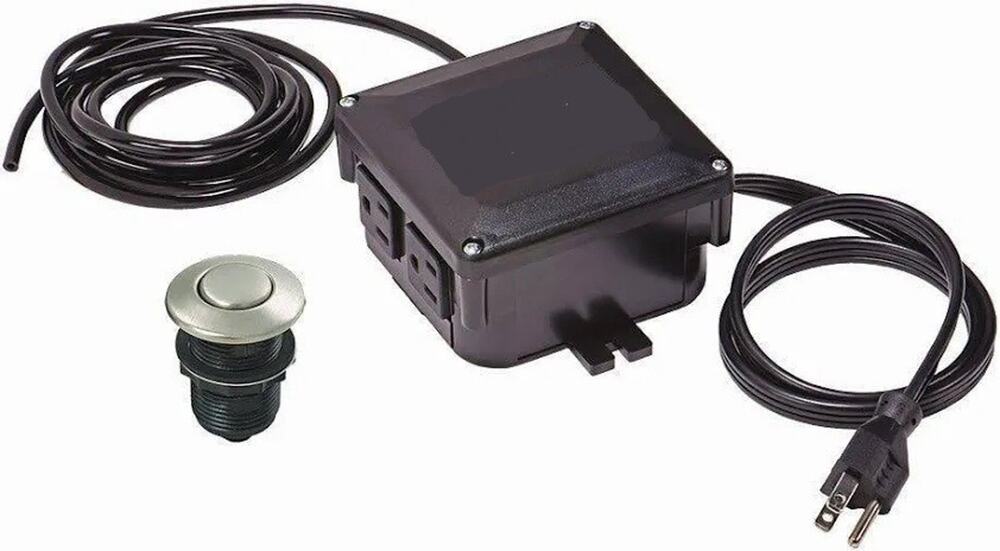 Garbage Disposal Air Switch Kit, Dual Outlet Sink Top Switch Button